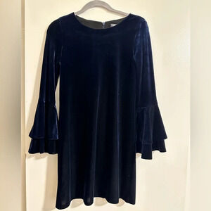 XS aqua Blue Velvet Dress